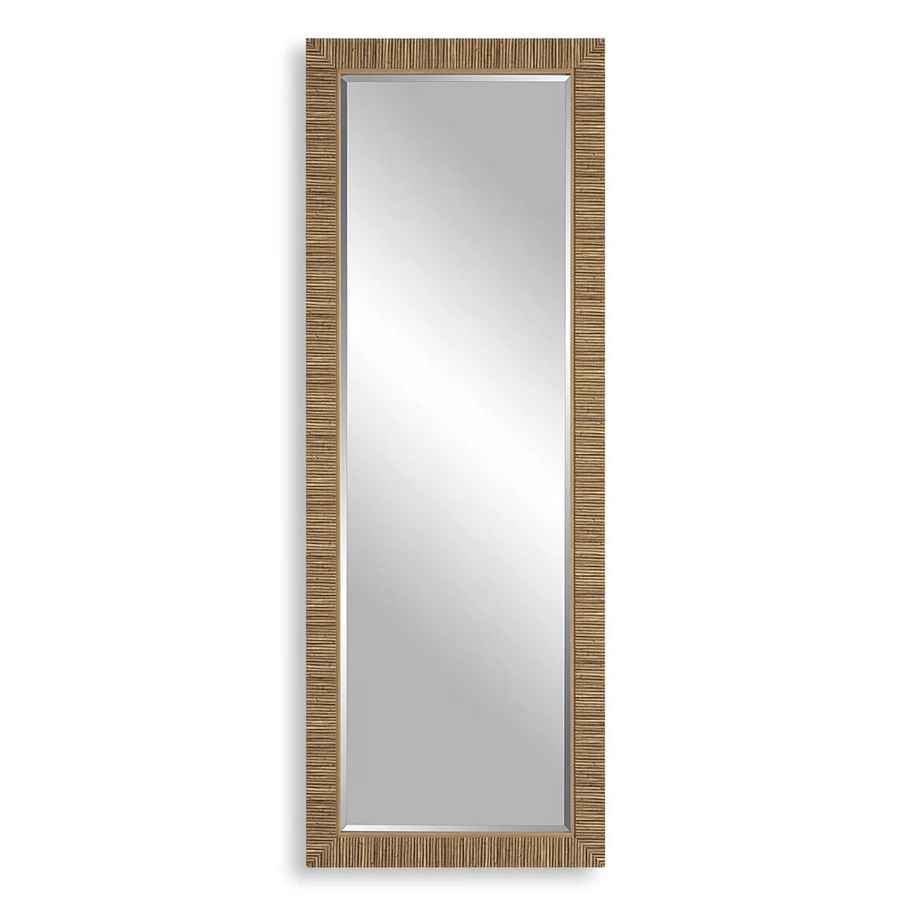 Casa Bella Living Coastal Rattan Framed Dressing Mirror - Image 6