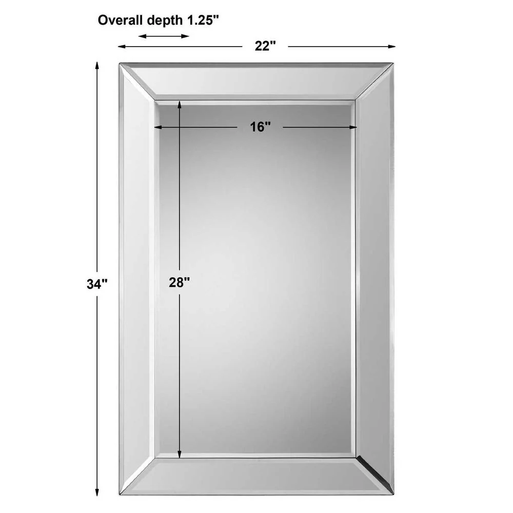 Casa Bella Living Framed By Beveled Mirror Panels Mirror - Image 7