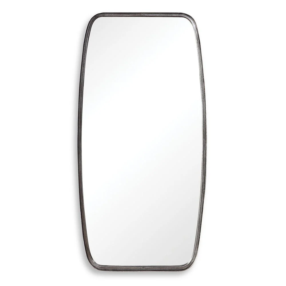 Casa Bella Living Antique Silver Leaf Rounded Corners Mirror - Image 6