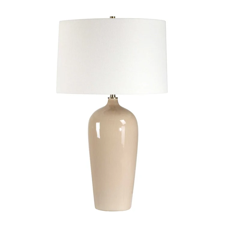 Casa Bella Living Sandy Gray Glazed Ceramic Lamp - Image 2