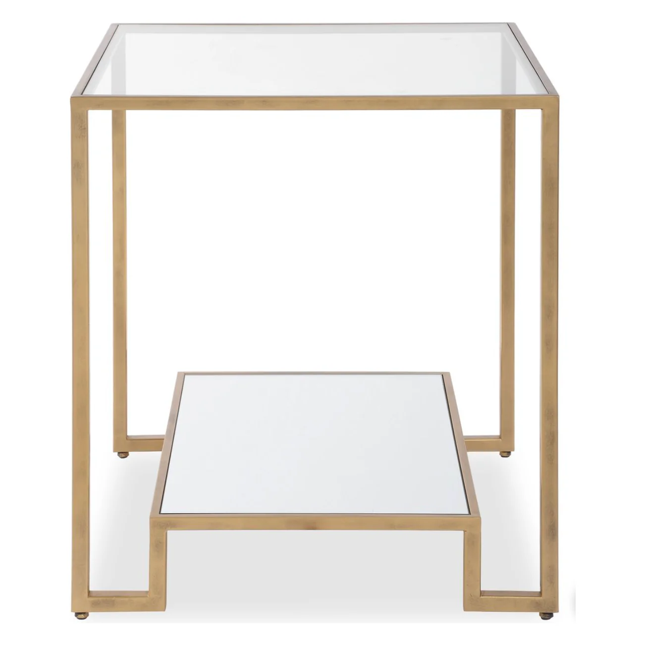 Casa Bella Living Iron Finished In Rich Antique Gold End Table - Image 3