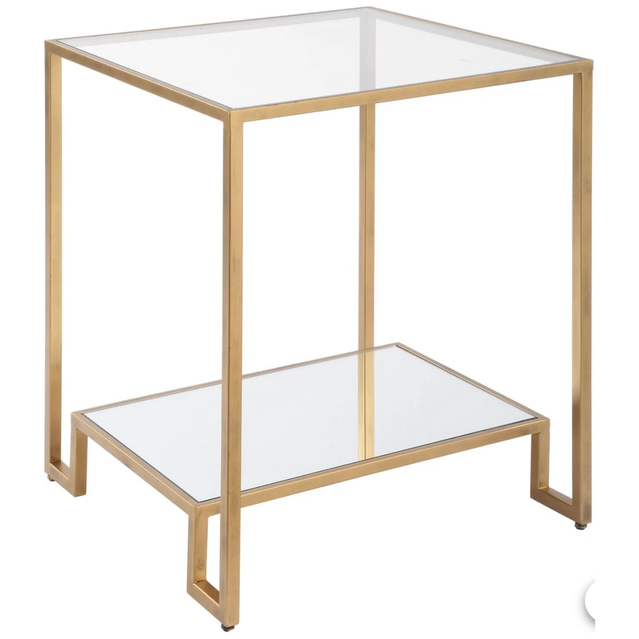 Casa Bella Living Iron Finished In Rich Antique Gold End Table - Image 4