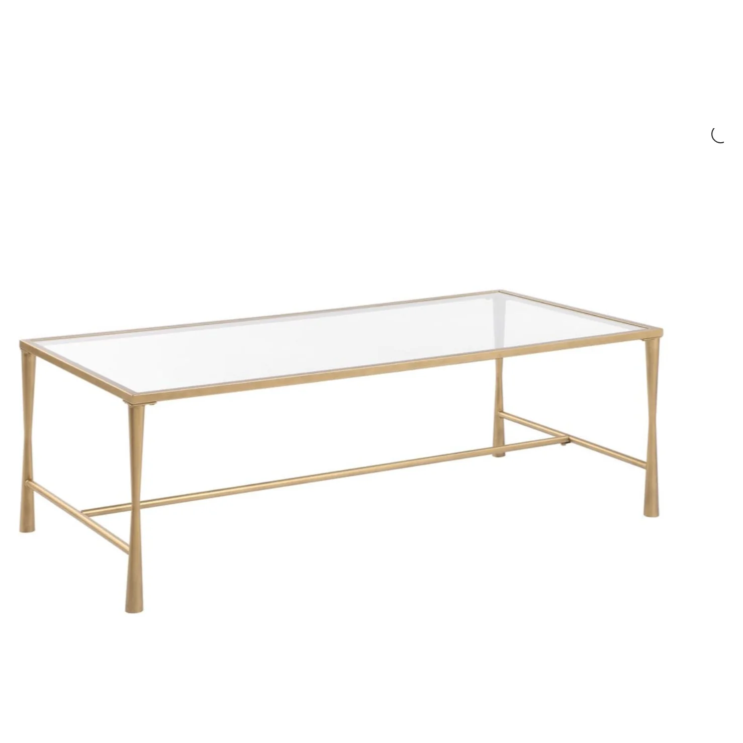 Casa Bella Living Antique Gold Iron Coffee Table - Image 3
