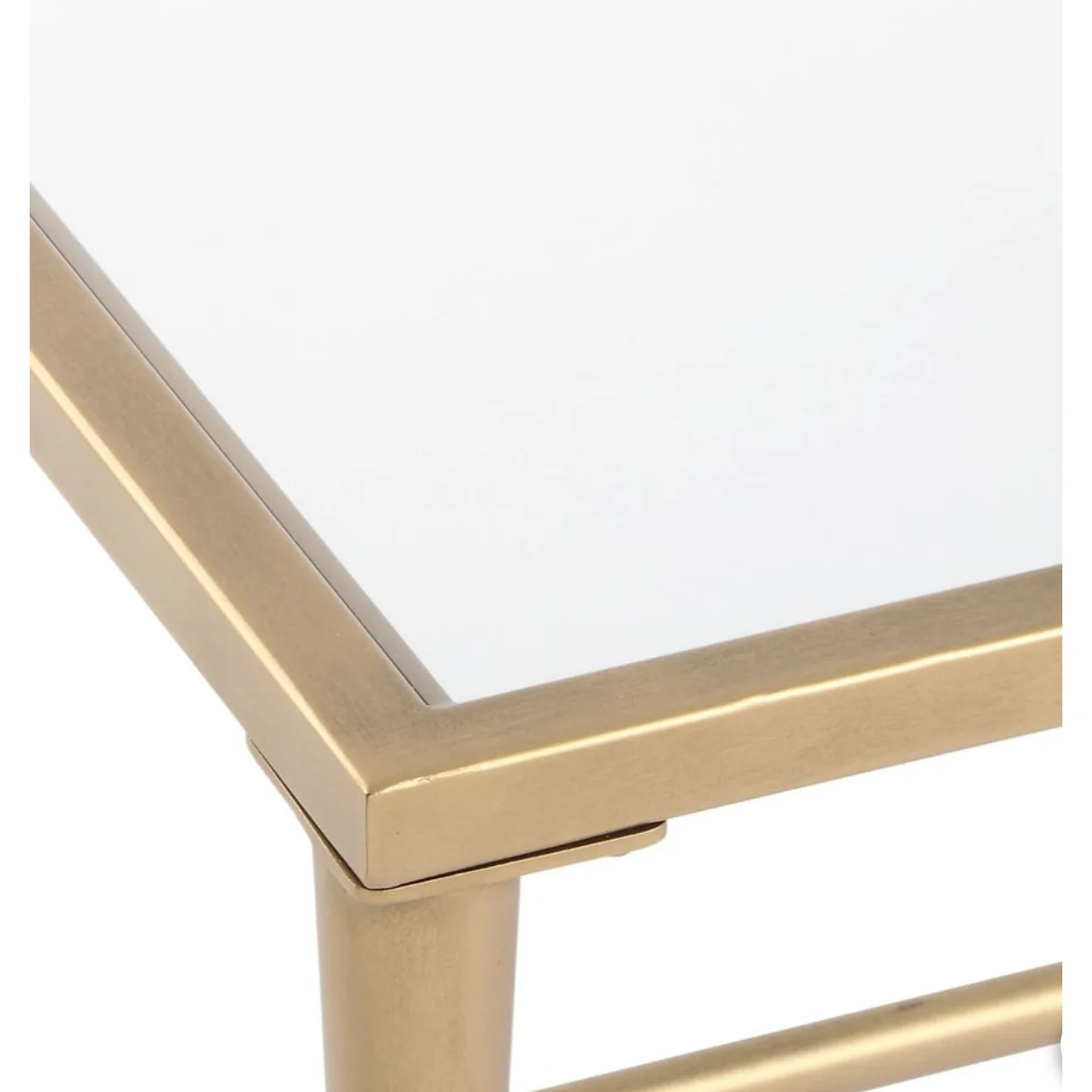 Casa Bella Living Antique Gold Iron Coffee Table - Image 5