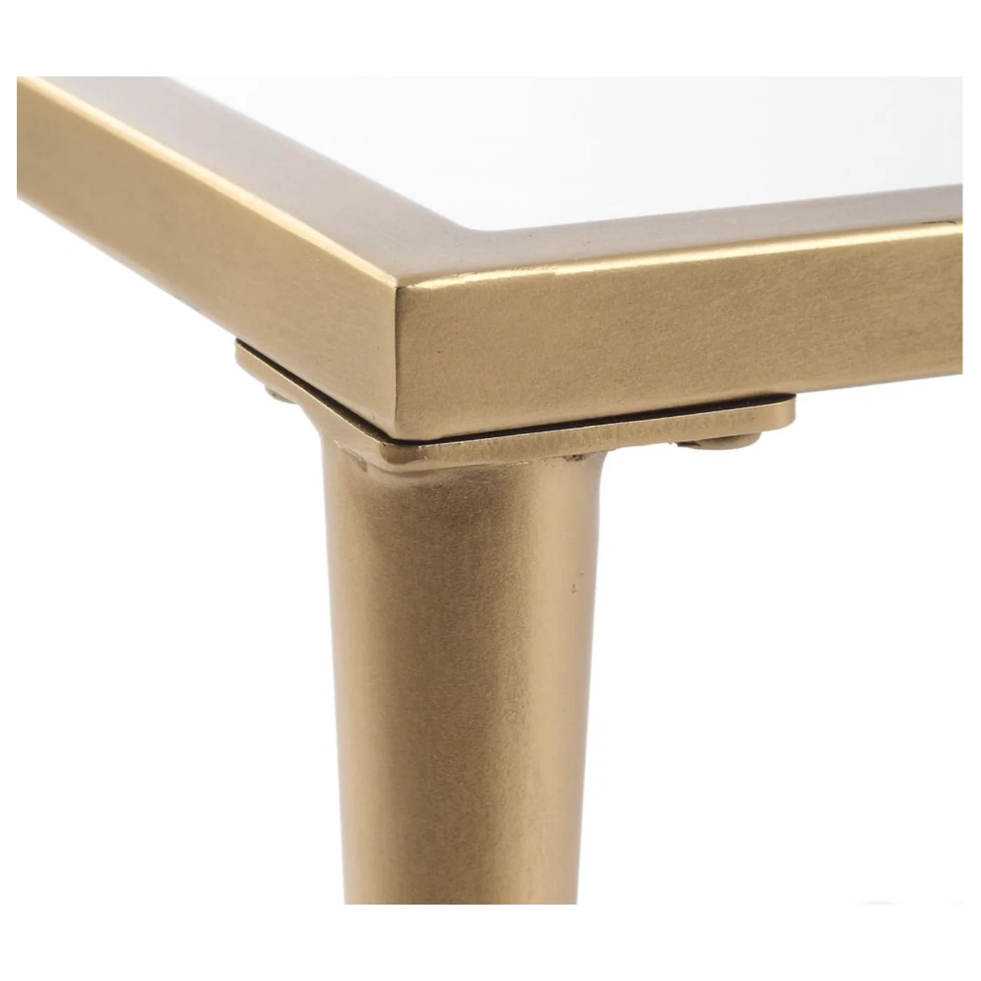 Casa Bella Living Antique Gold Iron Coffee Table - Image 6