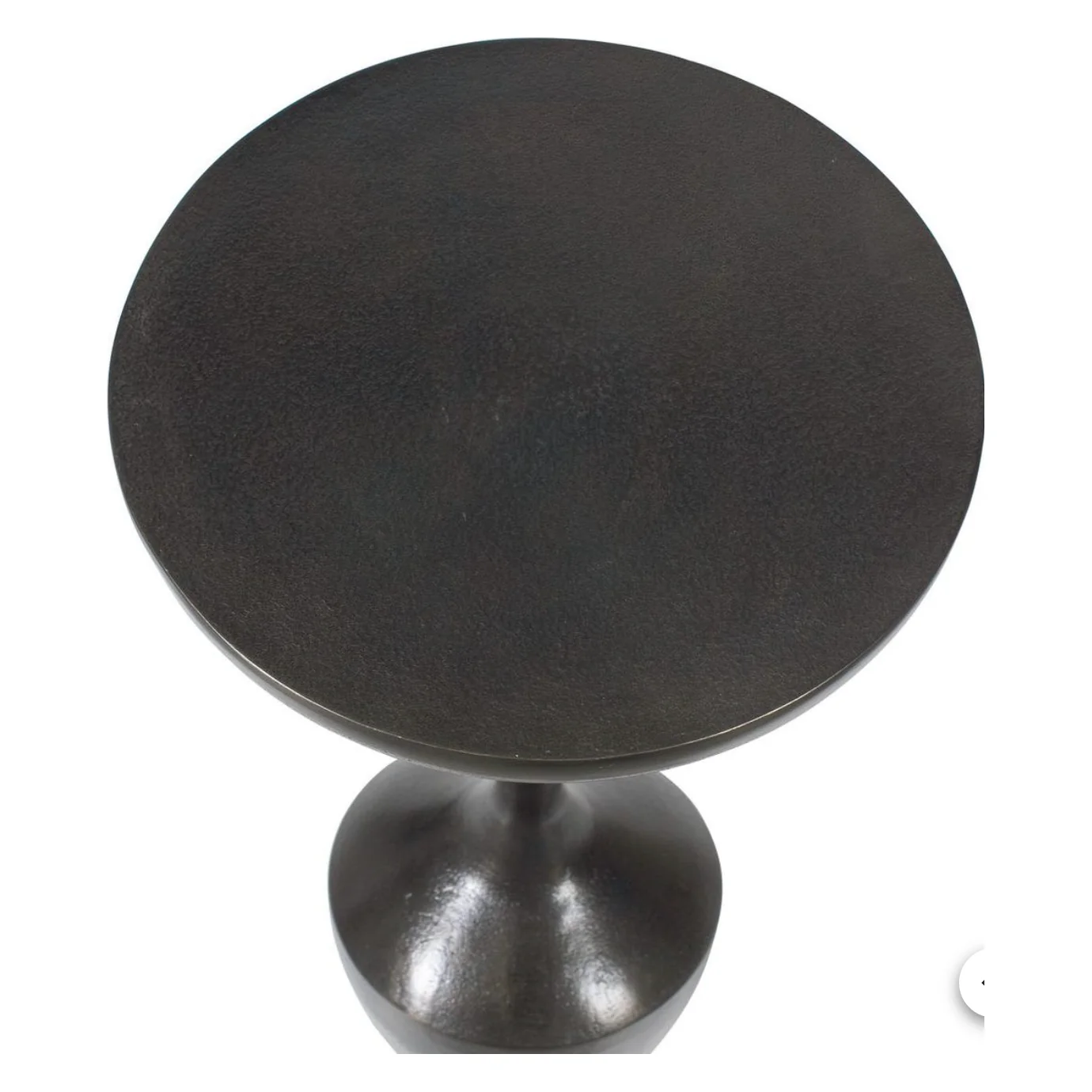 Casa Bella Living Rich Dark Brown Aluminum Accent Table - Image 9