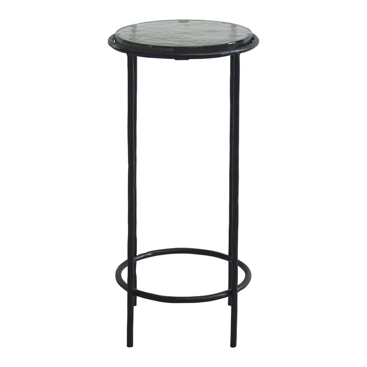 Casa Bella Living Finished Black Textured Iron Accent Table - Image 3