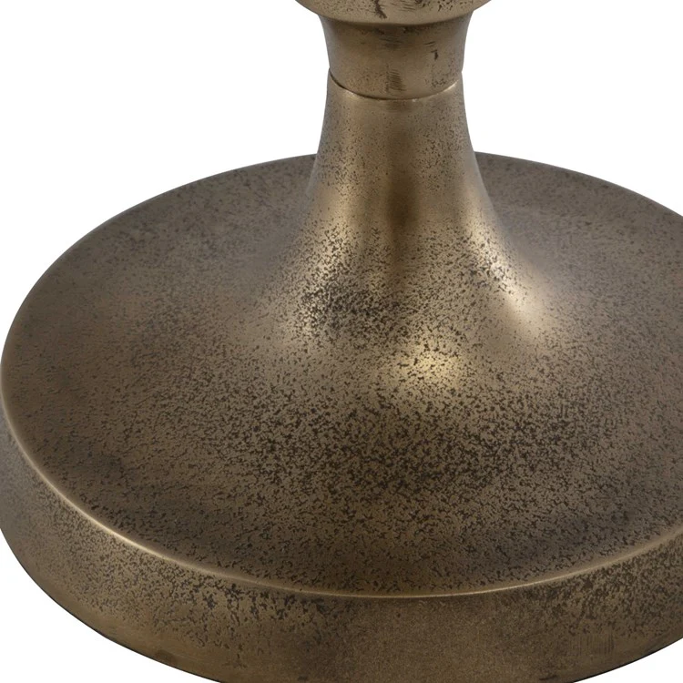 Casa Bella Living Antique Brass Drink Table - Image 4