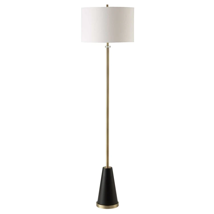 Casa Bella Living Modern Twist Finished In Antique Brass Floor Lamp - Image 4