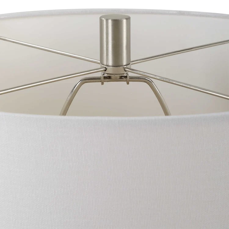Casa Bella Living Off- White Ceramic Table Lamp - Image 6