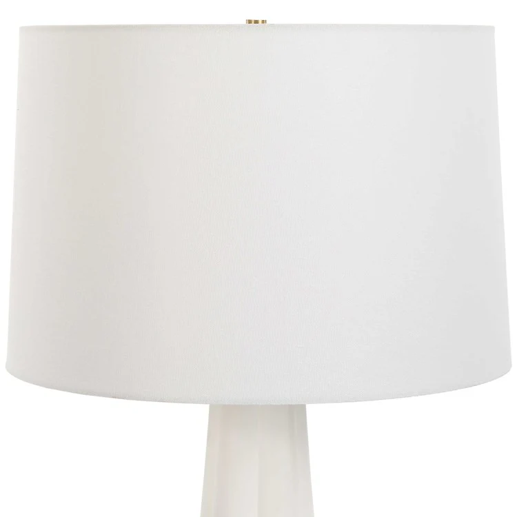 Casa Bella Living Satin White Glaze Clover Shaped Table Lamp ~ LAST CHANCE SALE ~ LIMITED QUANTITY - Image 5