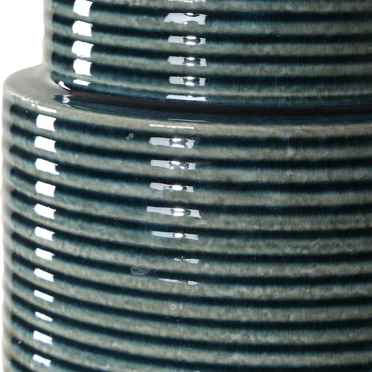 Casa Bella Living Teal Ceramic Table Lamp - Image 7