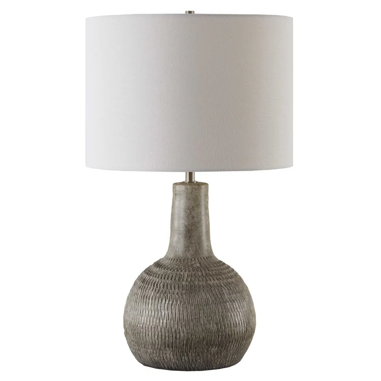 Casa Bella Living Ivory With Black Undertones Ceramic Table Lamp - Image 4