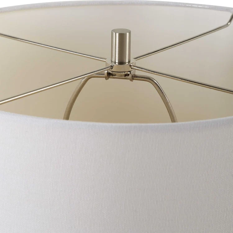 Casa Bella Living Ivory With Black Undertones Ceramic Table Lamp - Image 6