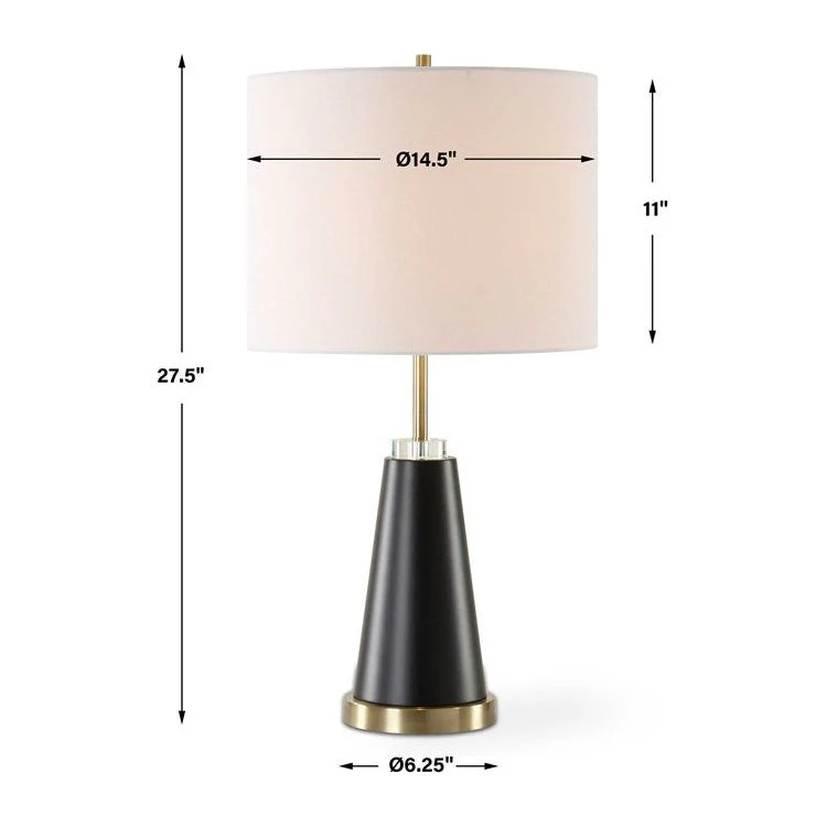 Casa Bella Living Modern Silhouette With Black Finishes And Antique Brass Accents - Image 8