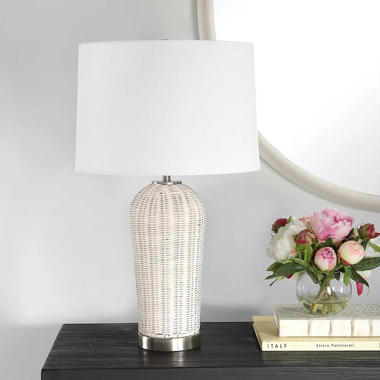 Casa Bella Living Woven Rattan Table Lamp - Image 2