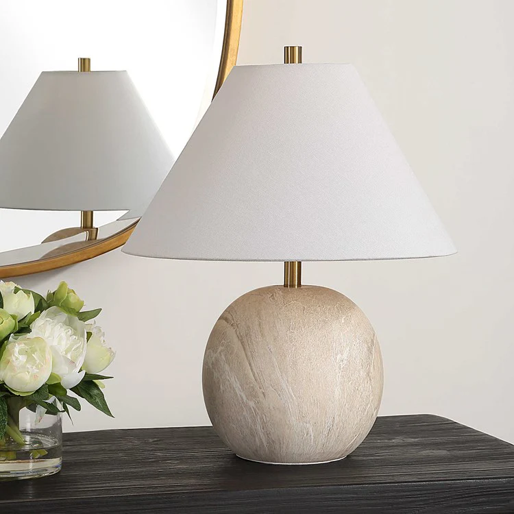 Casa Bella Living Neutral Toned Water Marbling Accent Lamp ~ LAST CHANCE SALE ~ LIMITED QUANTITY - Image 2