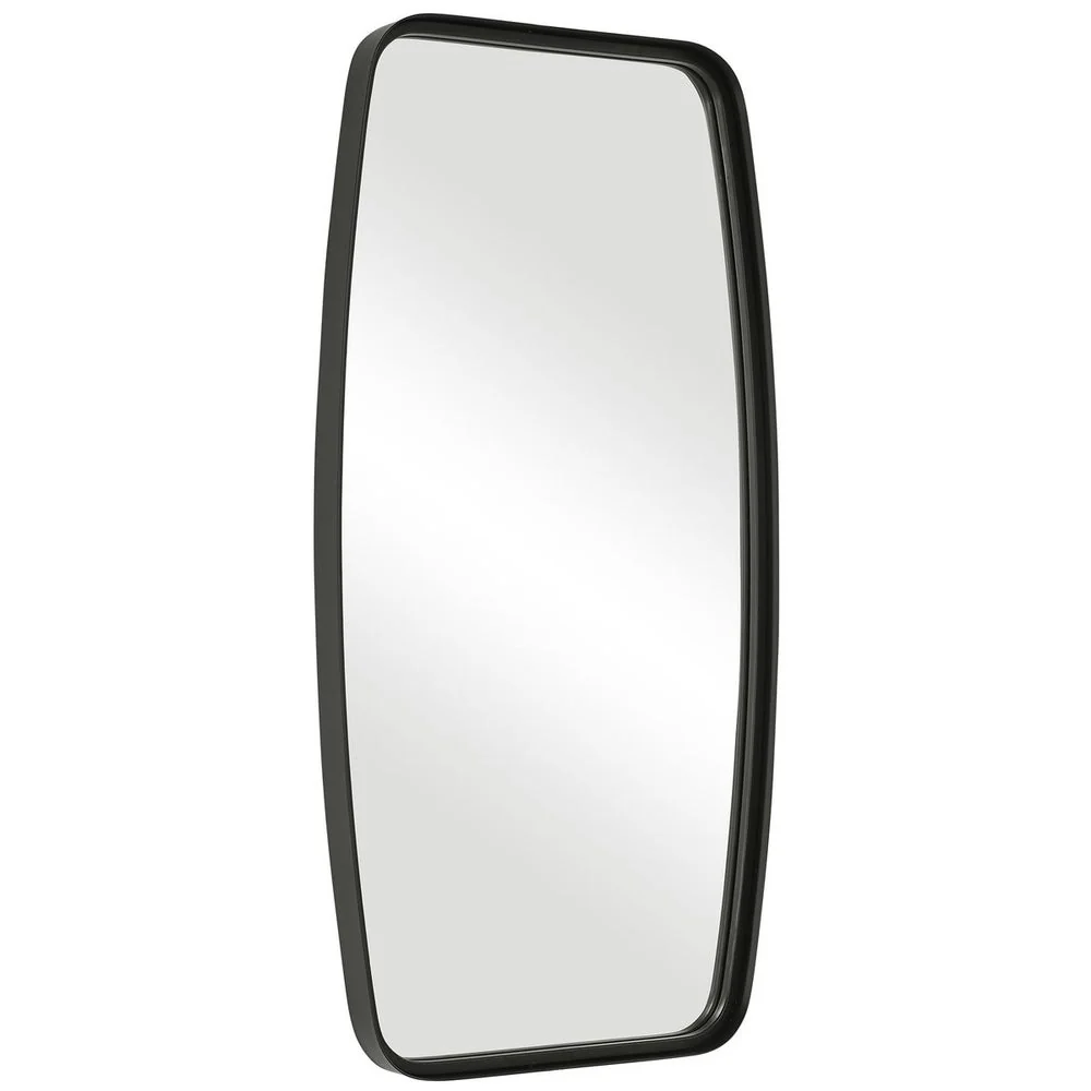 Casa Bella Living Unique Framed Matte Black Mirror - Image 4