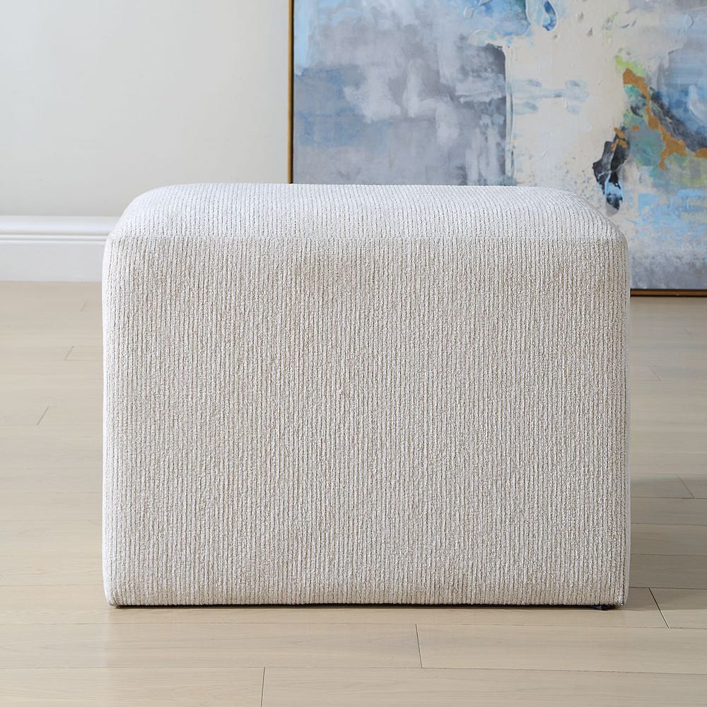 Casa Bella Living Off- White Rectangular Bench Stool - Image 2