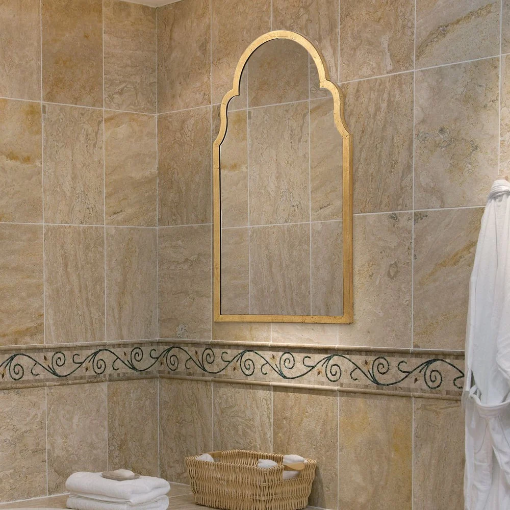 Casa Bella Living Beautiful Arched Top Finished With Gold Leaf Mirror - Image 2