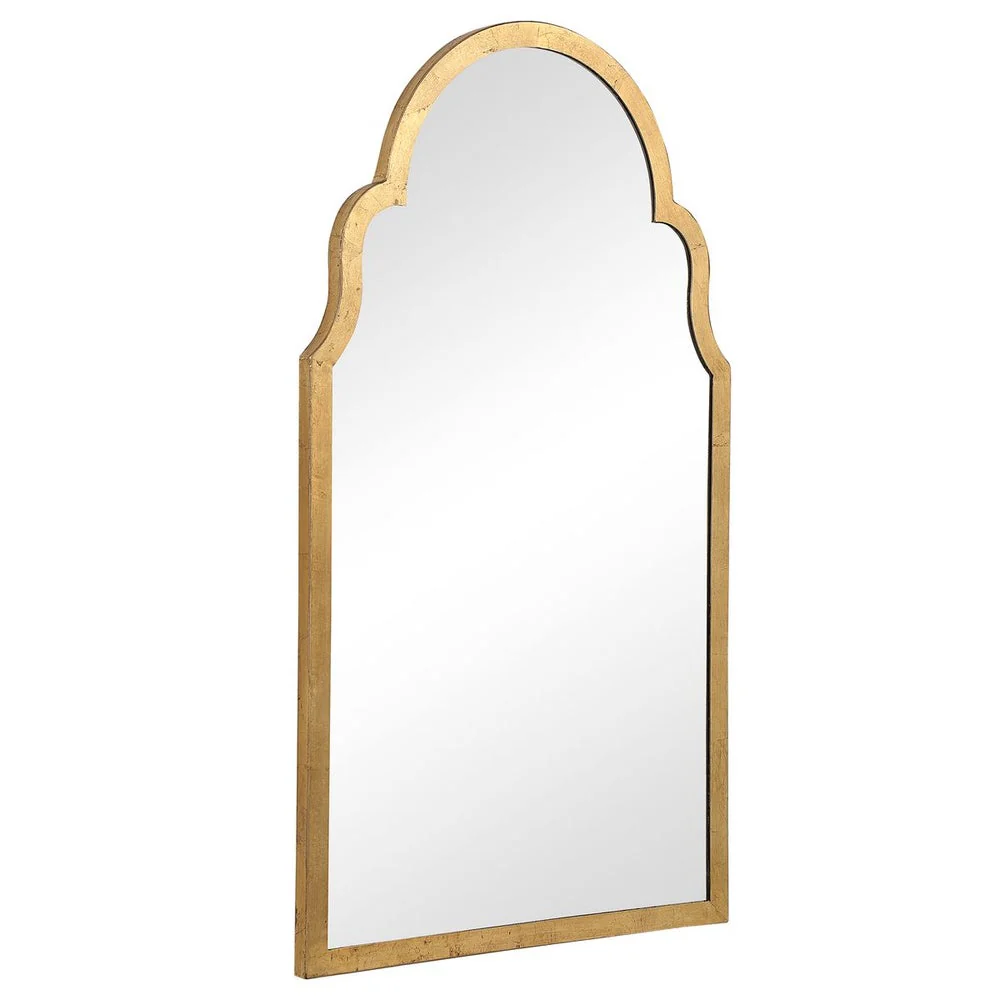 Casa Bella Living Beautiful Arched Top Finished With Gold Leaf Mirror - Image 6