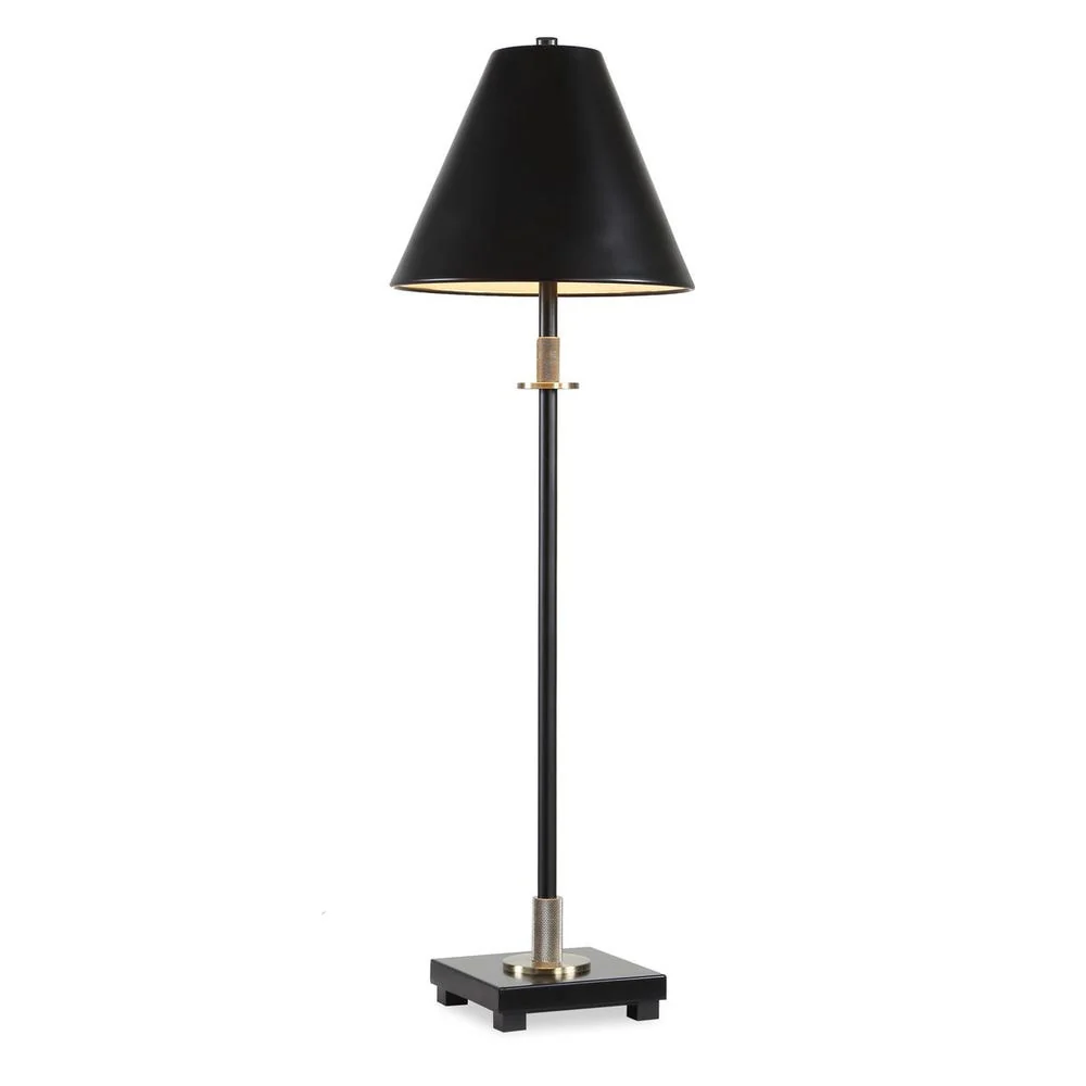 Casa Bella Living Metal Body In Black Buffet Lamp - Image 4