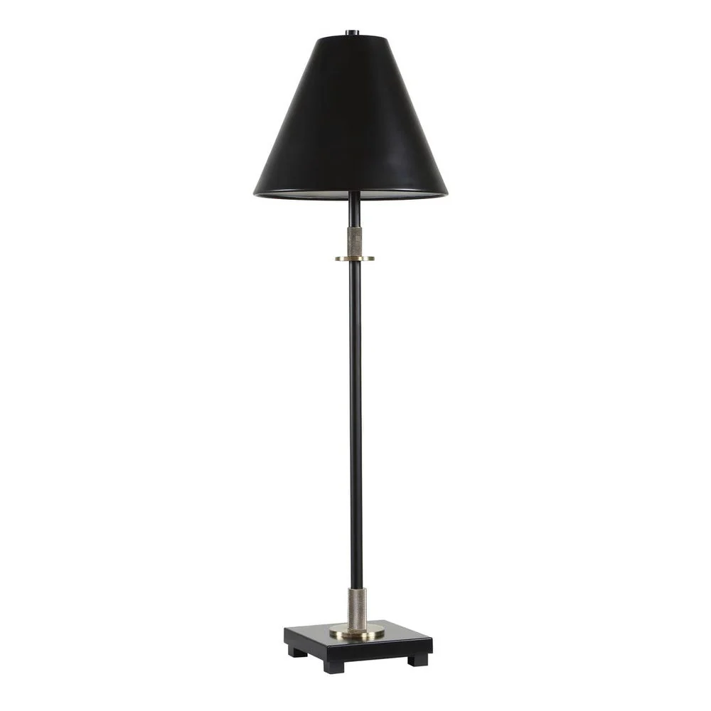 Casa Bella Living Metal Body In Black Buffet Lamp - Image 6