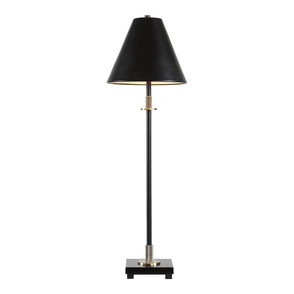 Casa Bella Living Metal Body In Black Buffet Lamp - Image 7