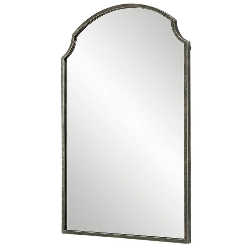 Casa Bella Living Curved Corners Hints of Gold And Silver Mirror - Image 5