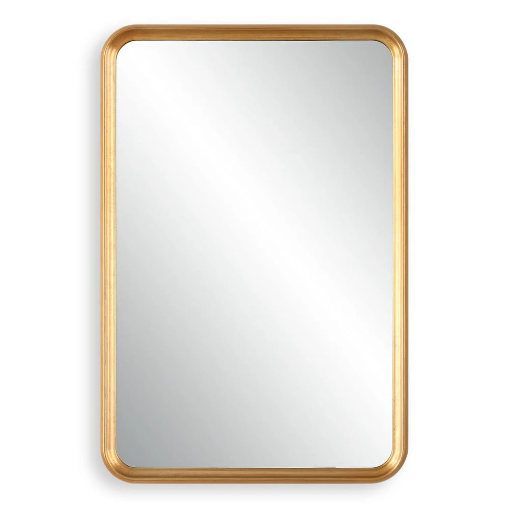 Casa Bella Living Gold Leaf Rounded Corners Mirror - Image 3