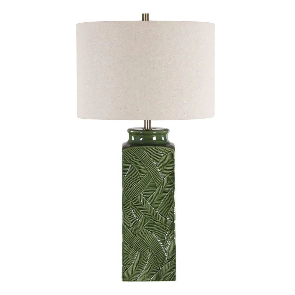 Casa Bella Living Glossy Green Table Lamp - Image 6