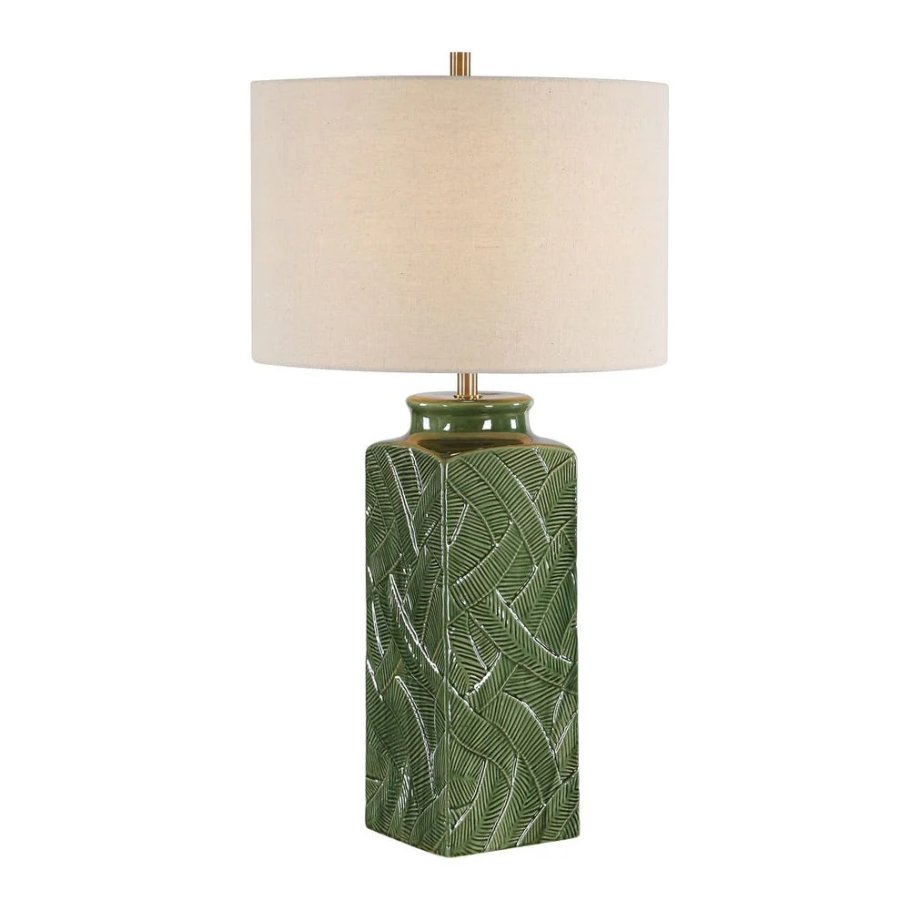 Casa Bella Living Glossy Green Table Lamp - Image 7