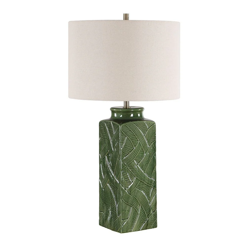 Casa Bella Living Glossy Green Table Lamp - Image 8