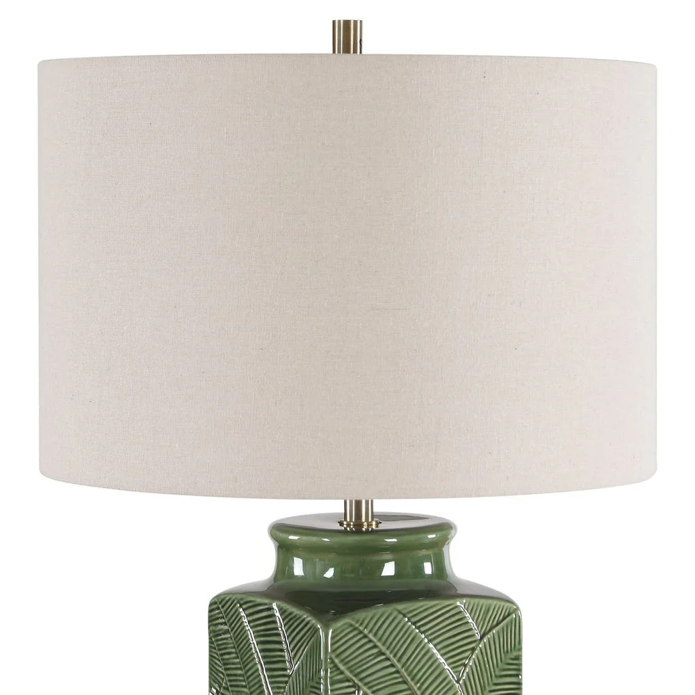Casa Bella Living Glossy Green Table Lamp - Image 9