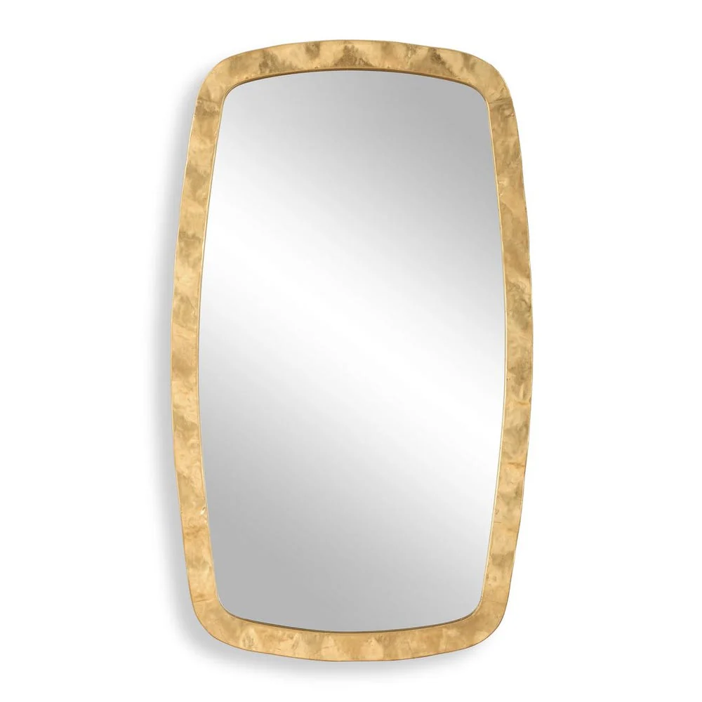 Casa Bella Living Iron Framed Gold Leaf Mirror - Image 3