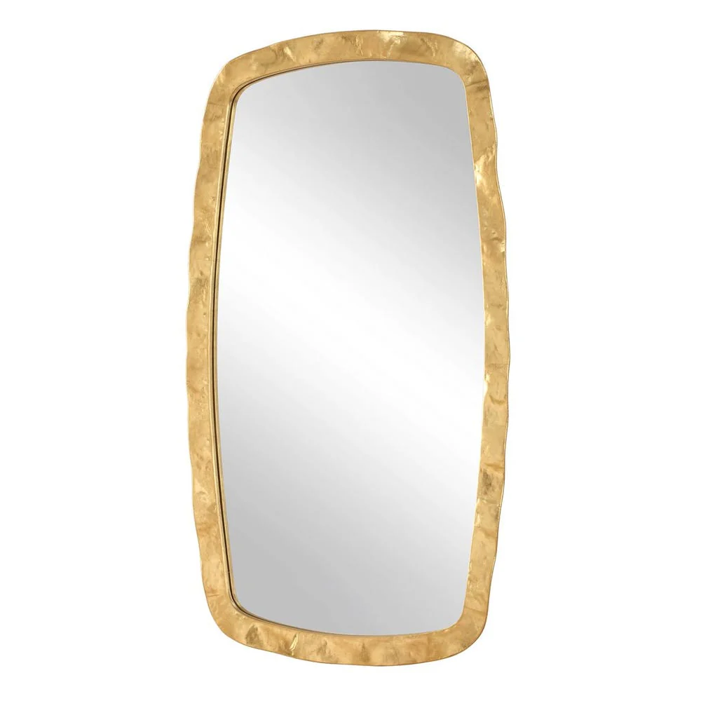 Casa Bella Living Iron Framed Gold Leaf Mirror - Image 4