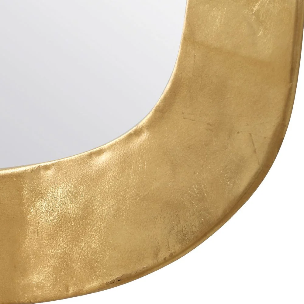 Casa Bella Living Iron Framed Gold Leaf Mirror - Image 5