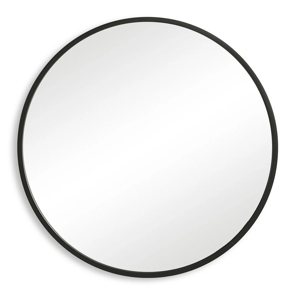 Casa Bella Living Perfect Matte Black Round Mirror - Image 2