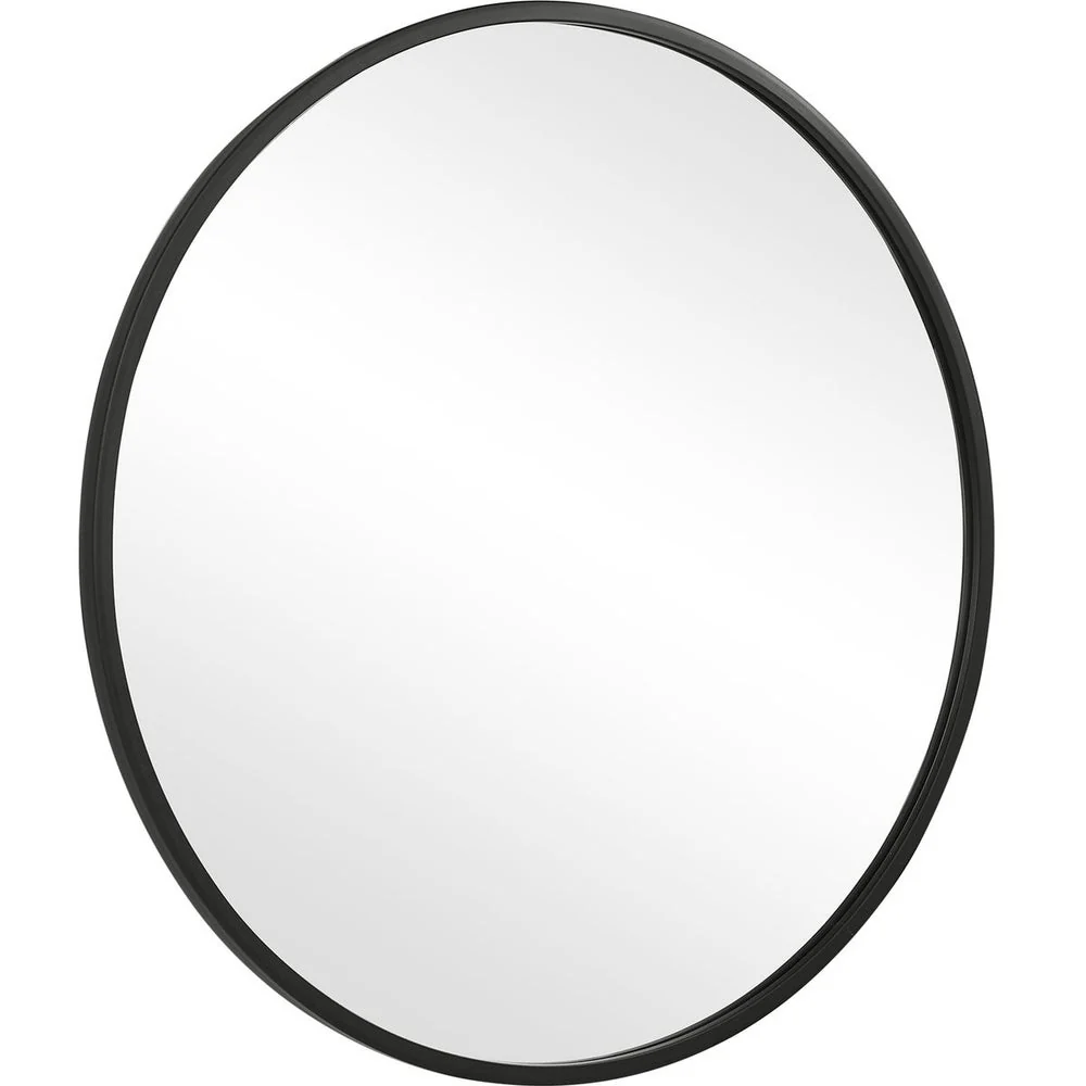 Casa Bella Living Perfect Matte Black Round Mirror - Image 3