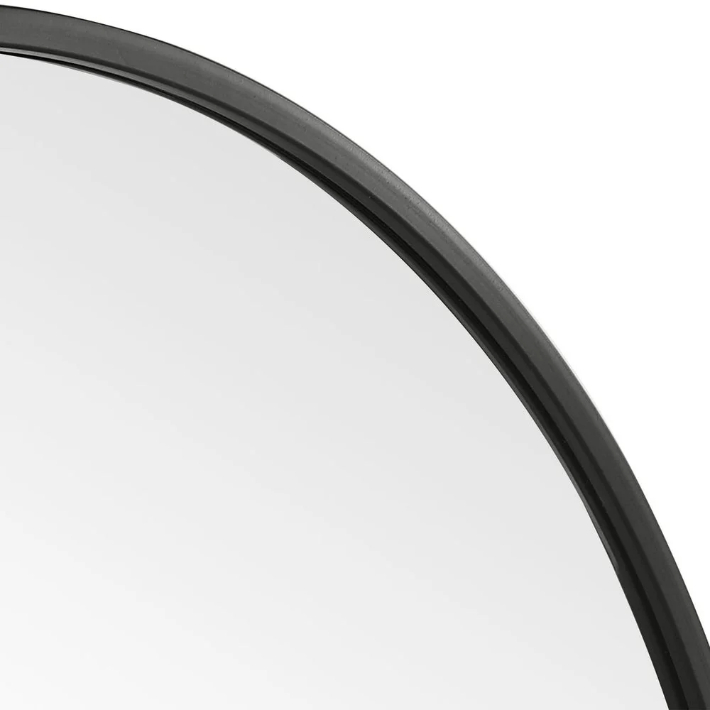 Casa Bella Living Perfect Matte Black Round Mirror - Image 4