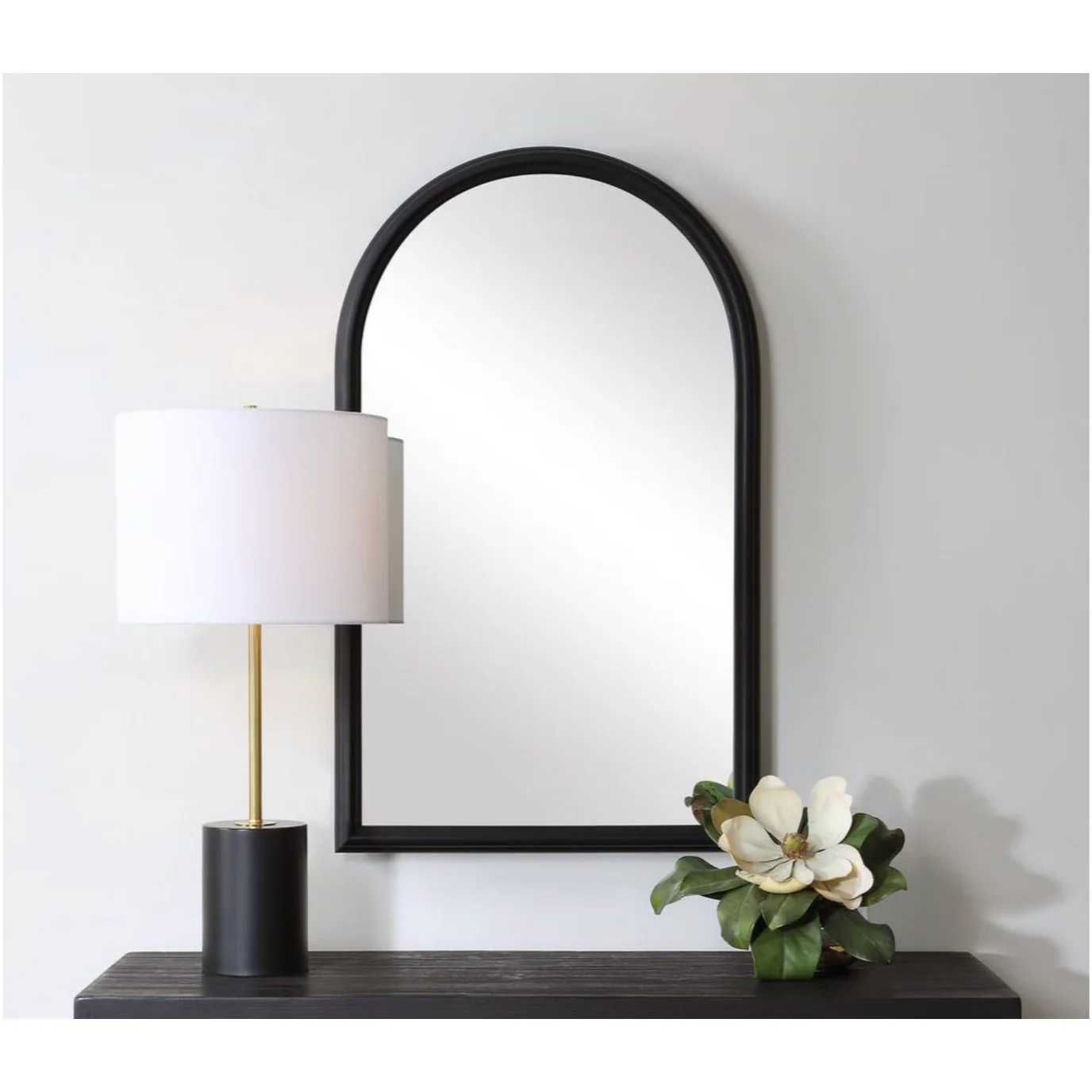 Casa Bella Living Modern Black Arch Mirror
