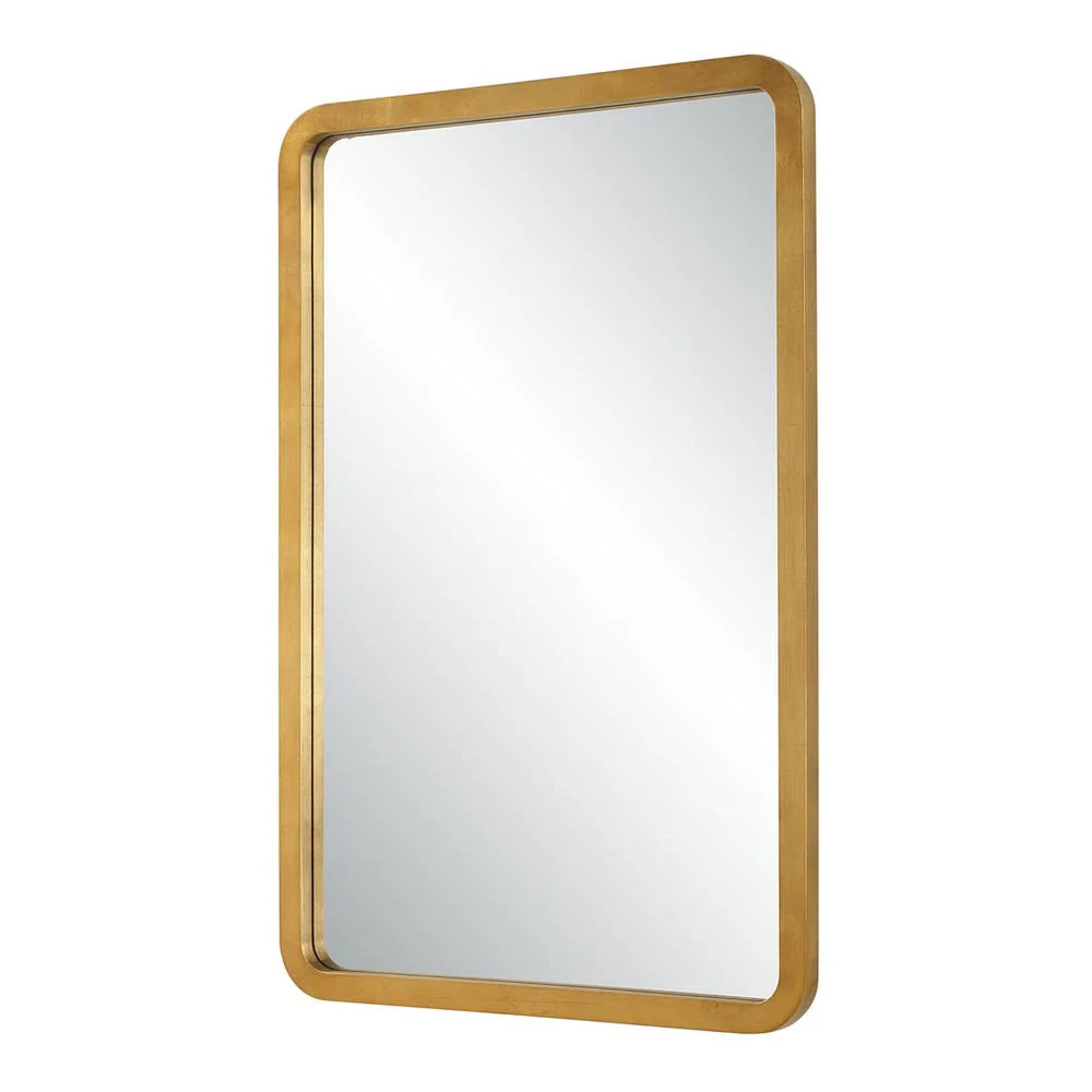 Casa Bella Living Gold Leaf Modern Mirror - Image 3