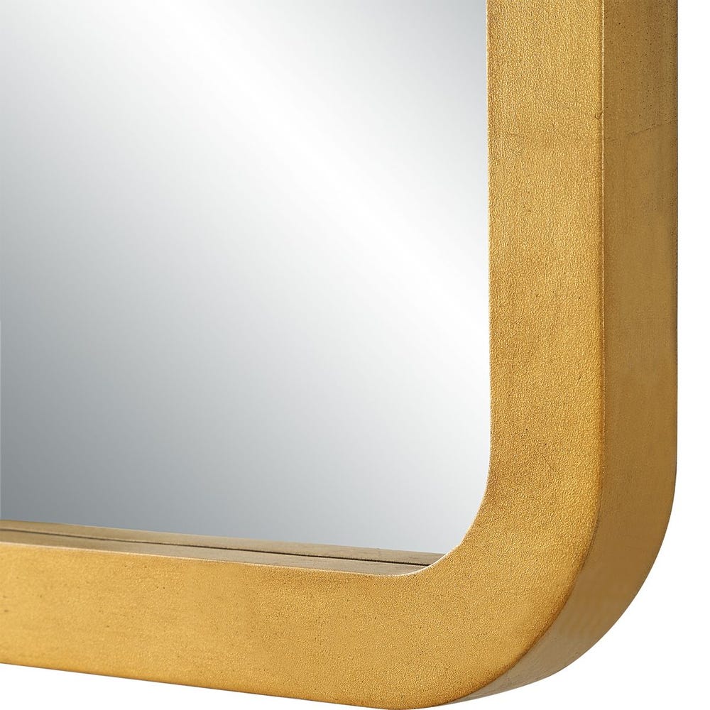 Casa Bella Living Gold Leaf Modern Mirror - Image 4
