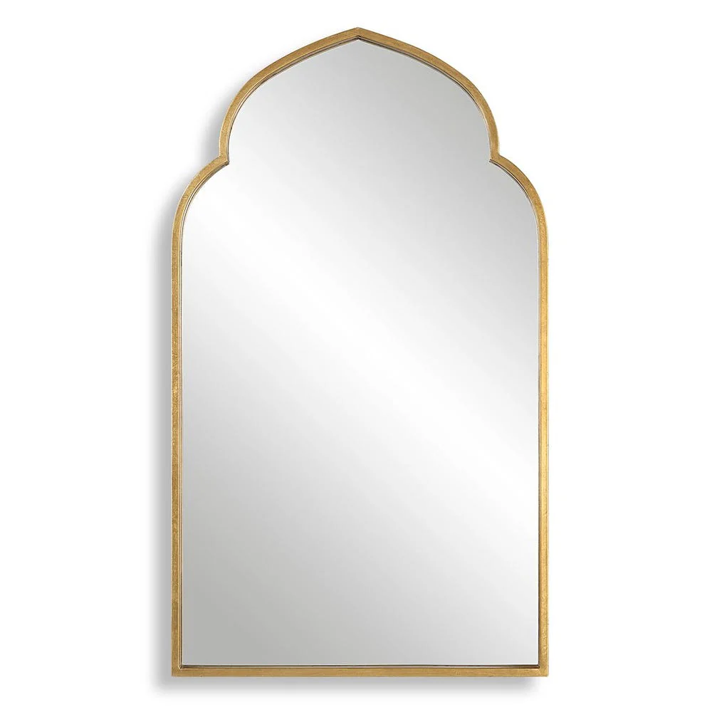 Casa Bella Living Moroccan Style Antique Gold Leaf Mirror - Image 4