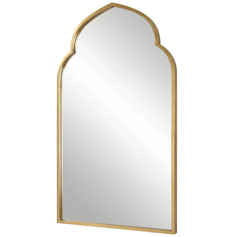 Casa Bella Living Moroccan Style Antique Gold Leaf Mirror - Image 5