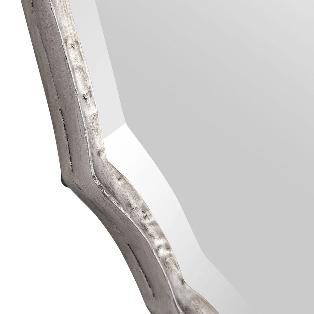 Casa Bella Living Oval Shaped Silver Framed Mirror - Image 6