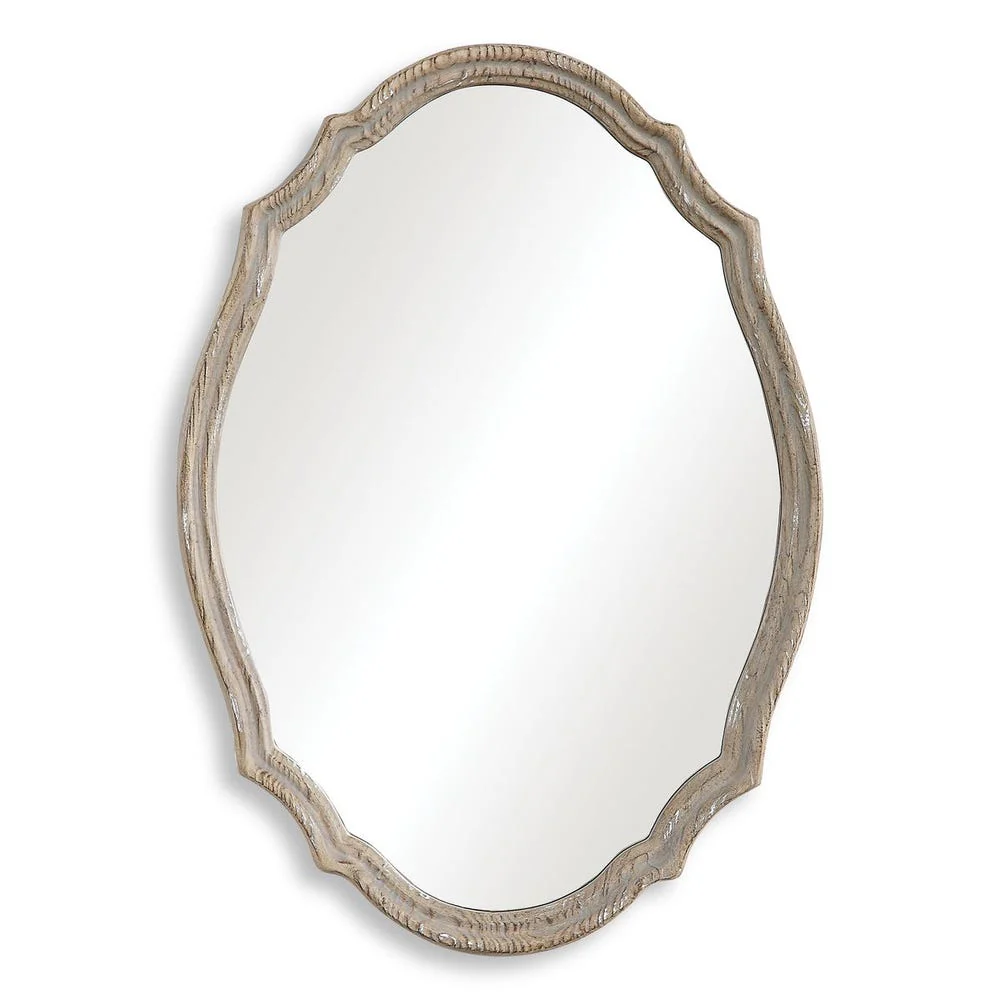 Casa Bella Living Metallic Gold With Light Antiquing Mirror - Image 5