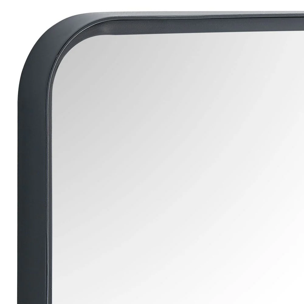 Casa Bella Living Satin Black Rectangular Mirror - Image 5