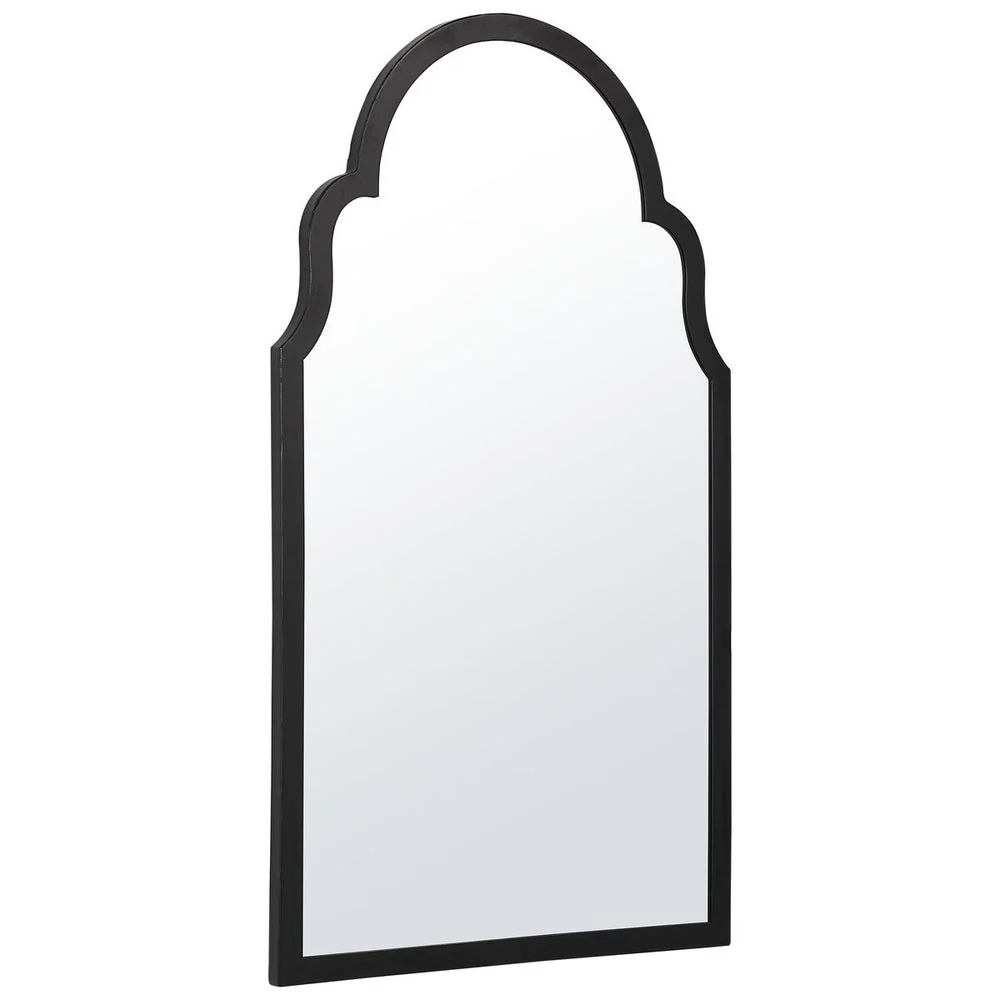 Casa Bella Living Beautiful Arched Top Satin Black Mirror - Image 4