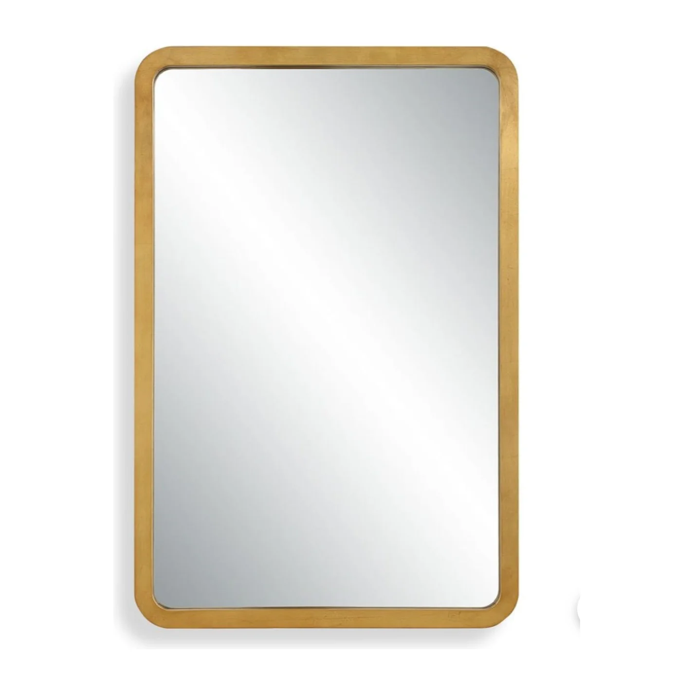 Casa Bella Living Radius Corners Finished In Gold Leaf Mirror - Image 2
